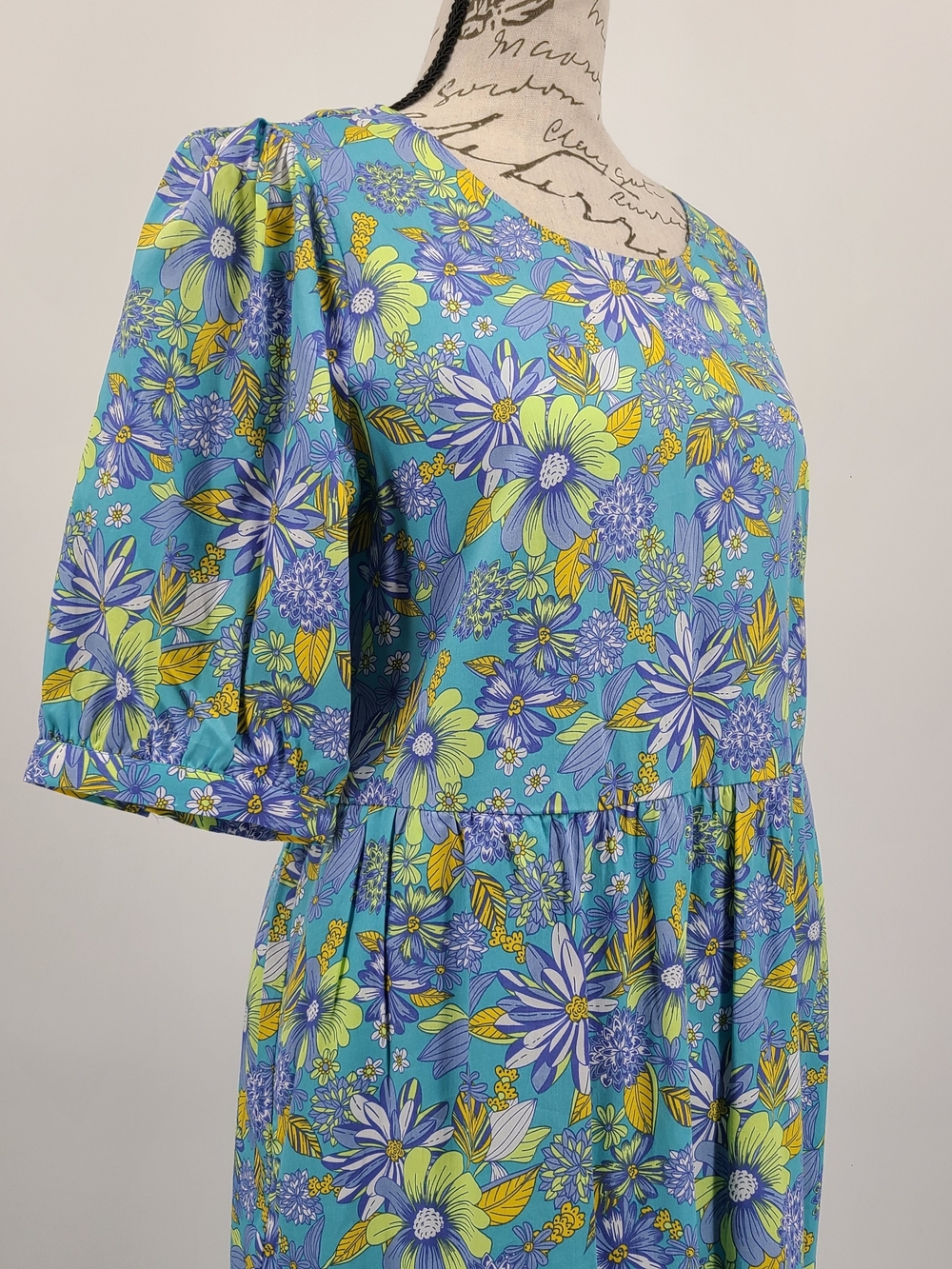ModCloth 100% Cotton Vibrant Floral Maxi Summer Dress Size Medium